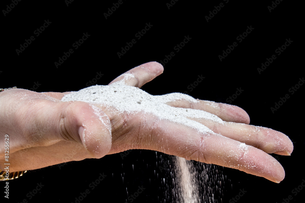 Fototapeta premium Sand in der Hand