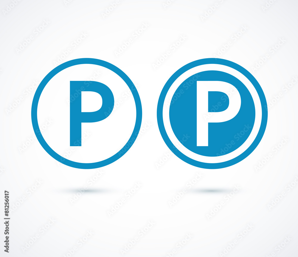 Parking icon. Vector symbols Parking icon. Vector symbols