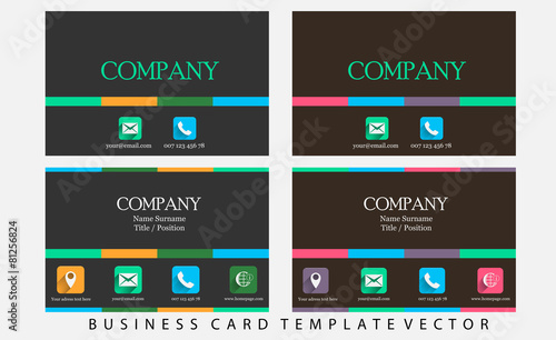Business card template