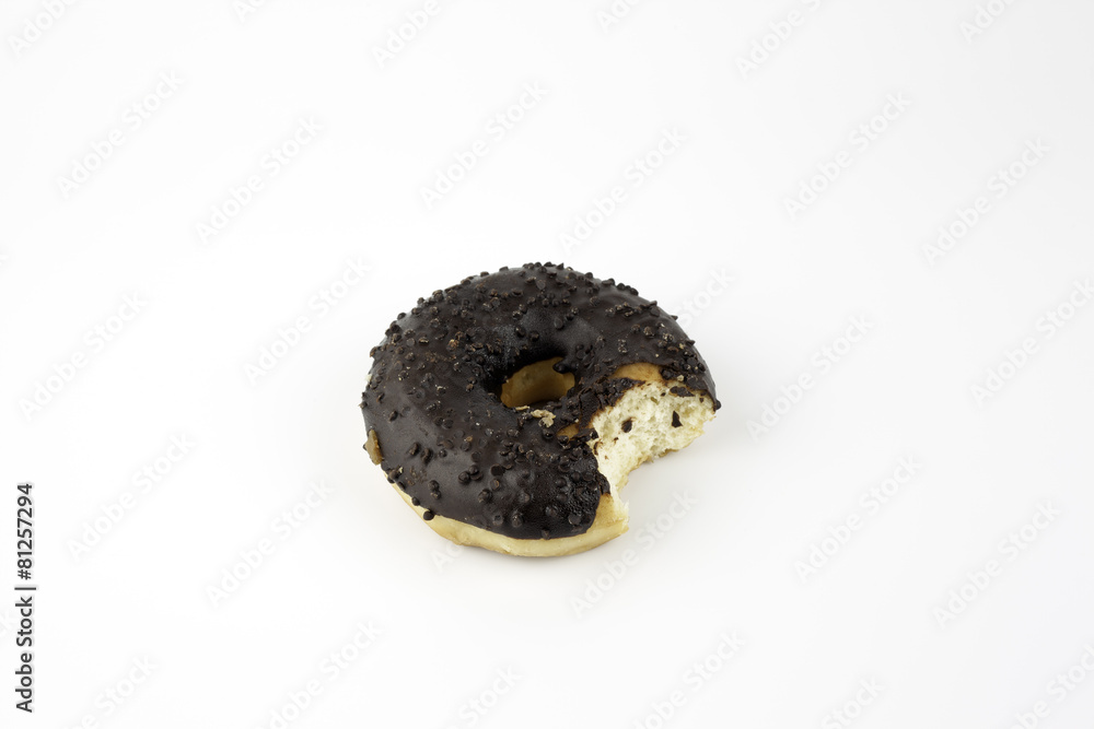 Chocolate Donuts. Isolated on a white background. Chocolate Donuts. Isolated on a white background.