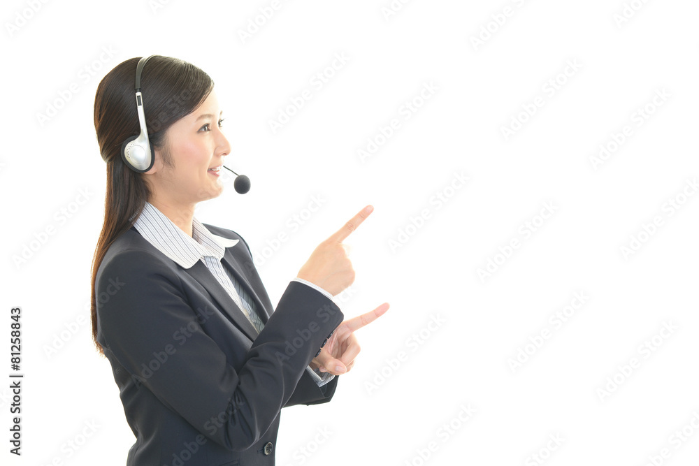 笑顔のオペレーター 笑顔のオペレーター