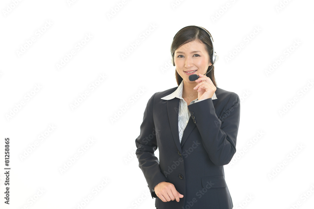 笑顔のオペレーター