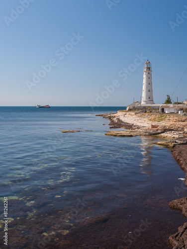 lighthouse Tarkhankut in the western part of crimea © Ryzhkov Oleksandr