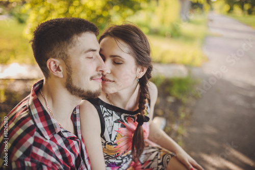 young couple in love