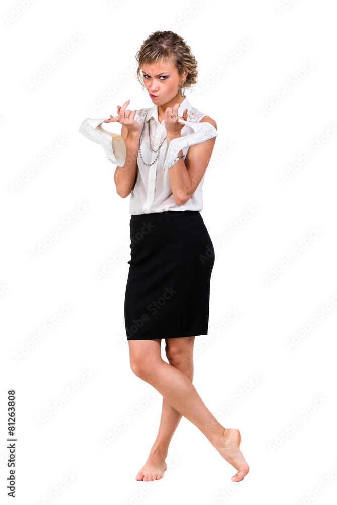 Young professional woman. Caucasian businesswoman isolated on Young professional woman. Caucasian businesswoman isolated on