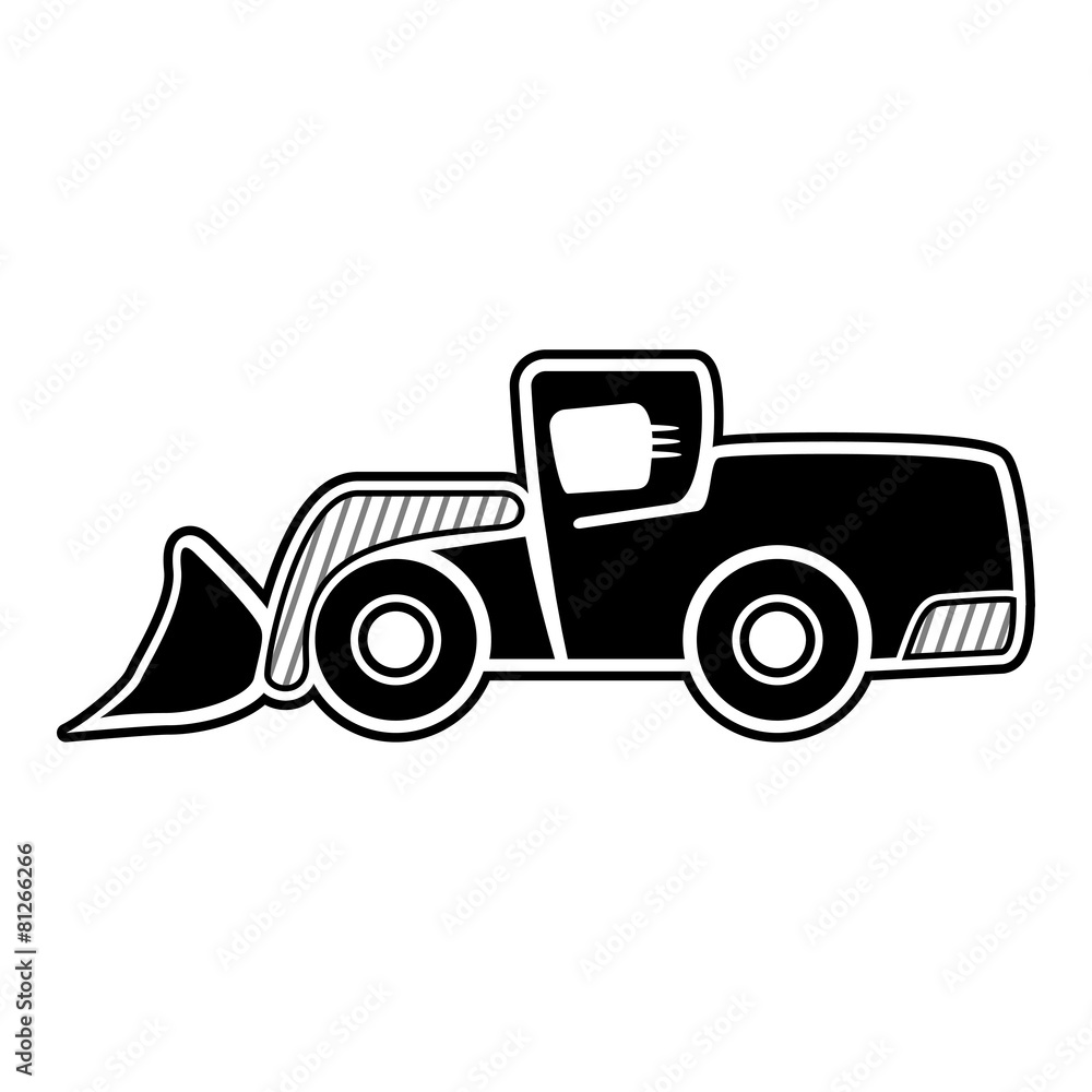 Front wheel loader icon