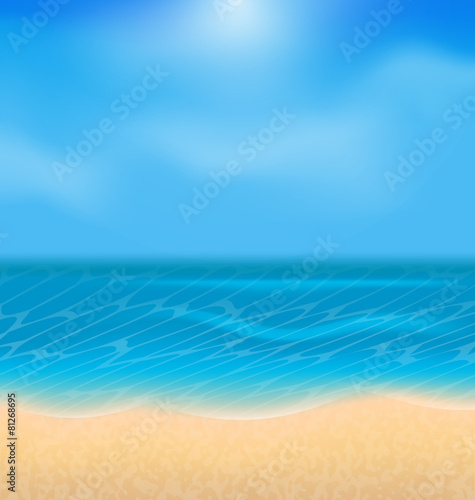Summer holiday background with sunlight