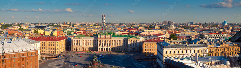 Panorama of  St.Petersburg from Saint Isaac's Cathedral