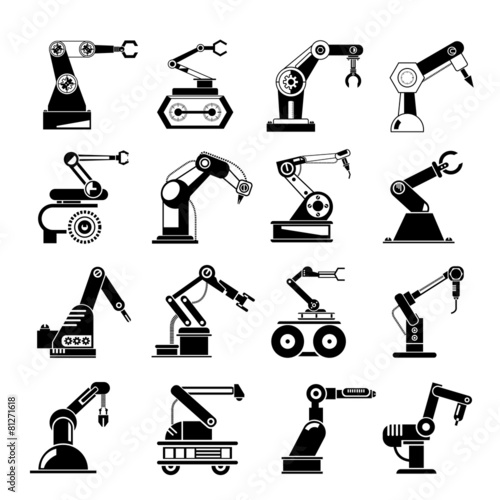 industrial robot icons
