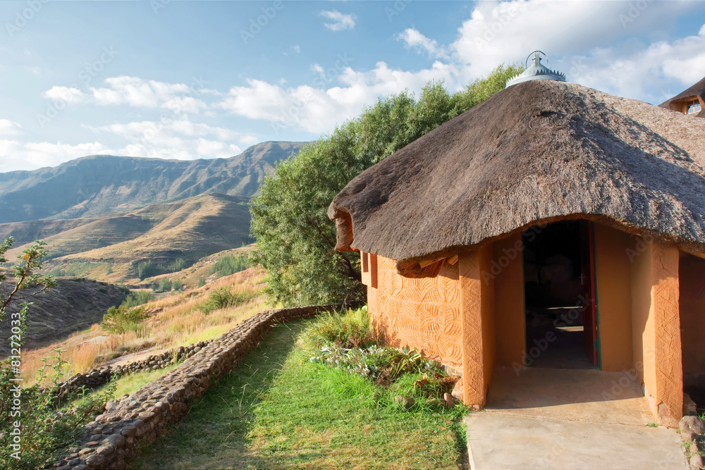 Traditional house in mountains