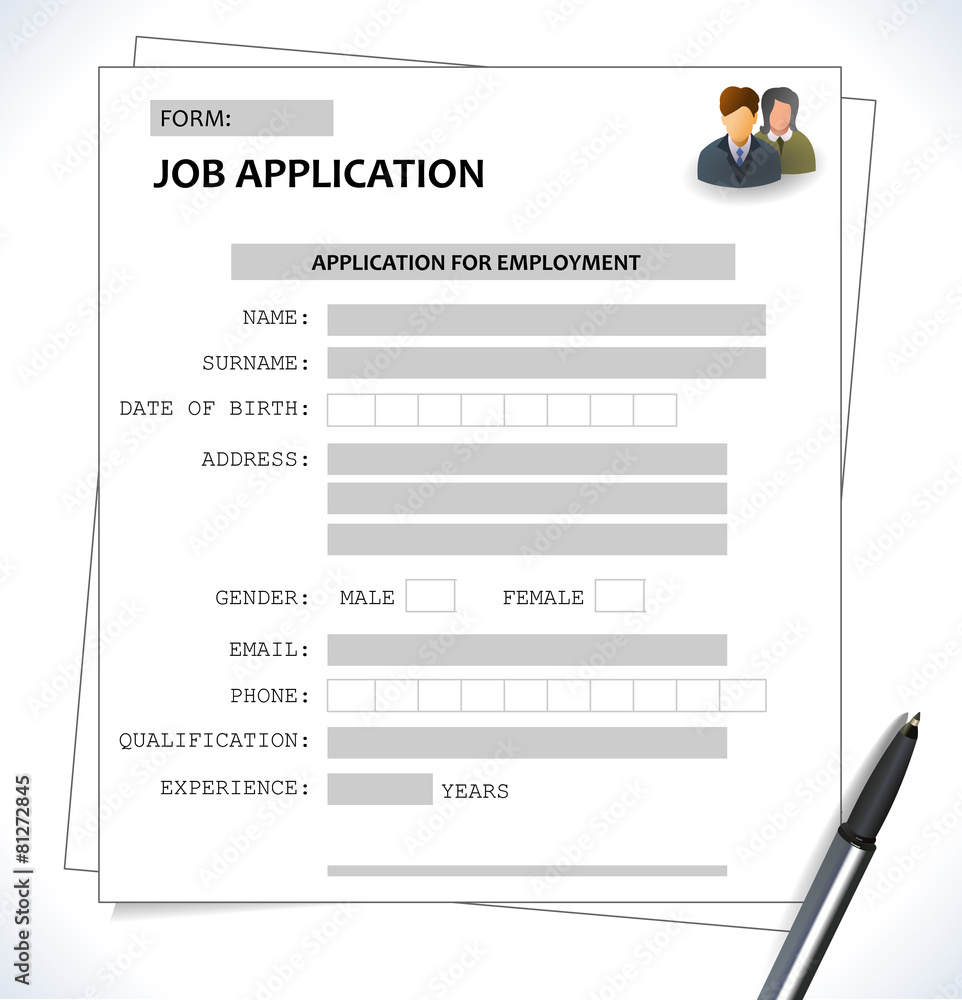 Candidate Application Form Template