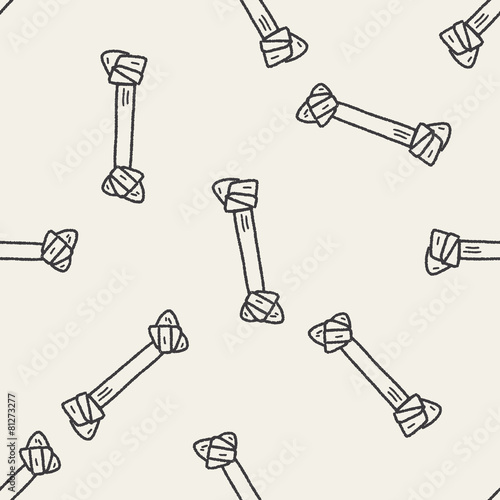 doodle dog food bone seamless pattern background