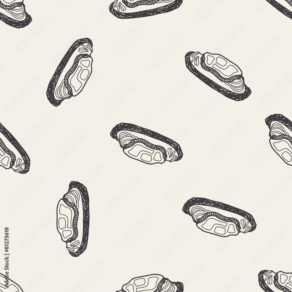 doodle steak seamless pattern background doodle steak seamless pattern background