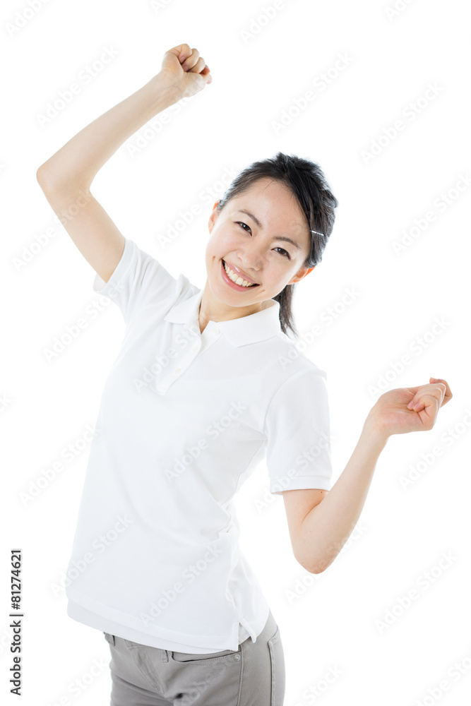 喜ぶ女性 喜ぶ女性