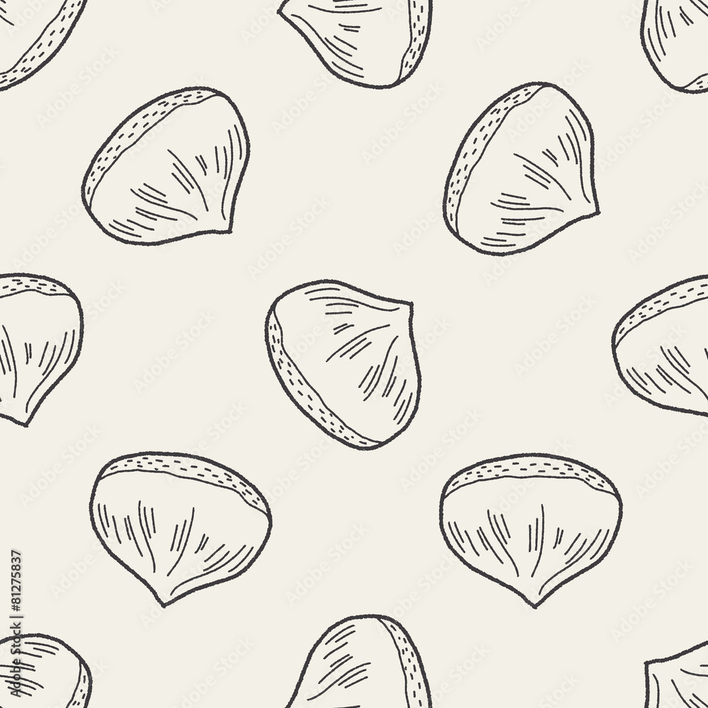 chestnut doodle seamless pattern background chestnut doodle seamless pattern background