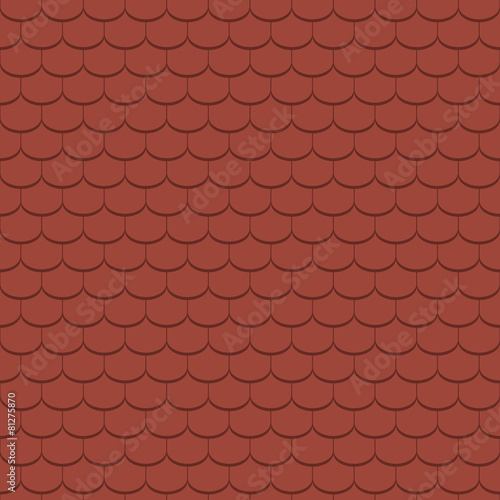 Beaver tail tile, red - seamless tileable