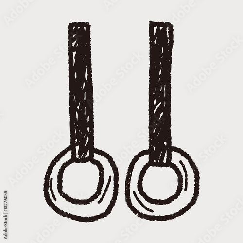 Gymnastics rings doodle