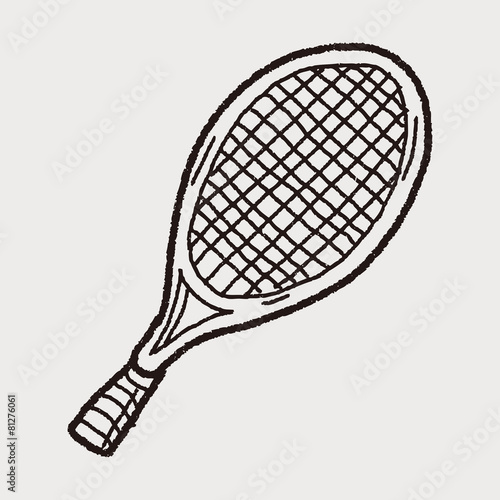 Doodle Tennis racket