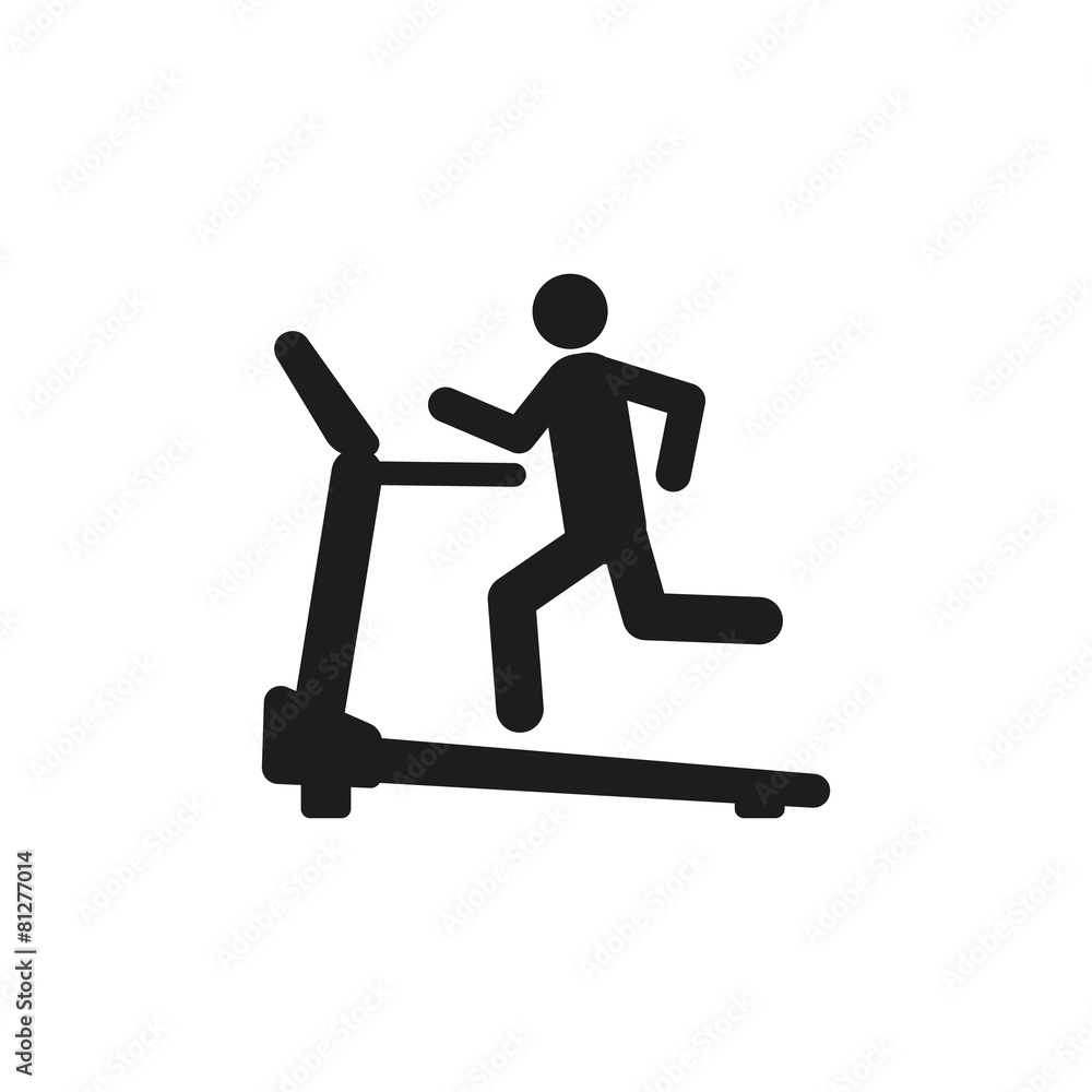 Cross trainer machine icon. Running symbol Cross trainer machine icon. Running symbol