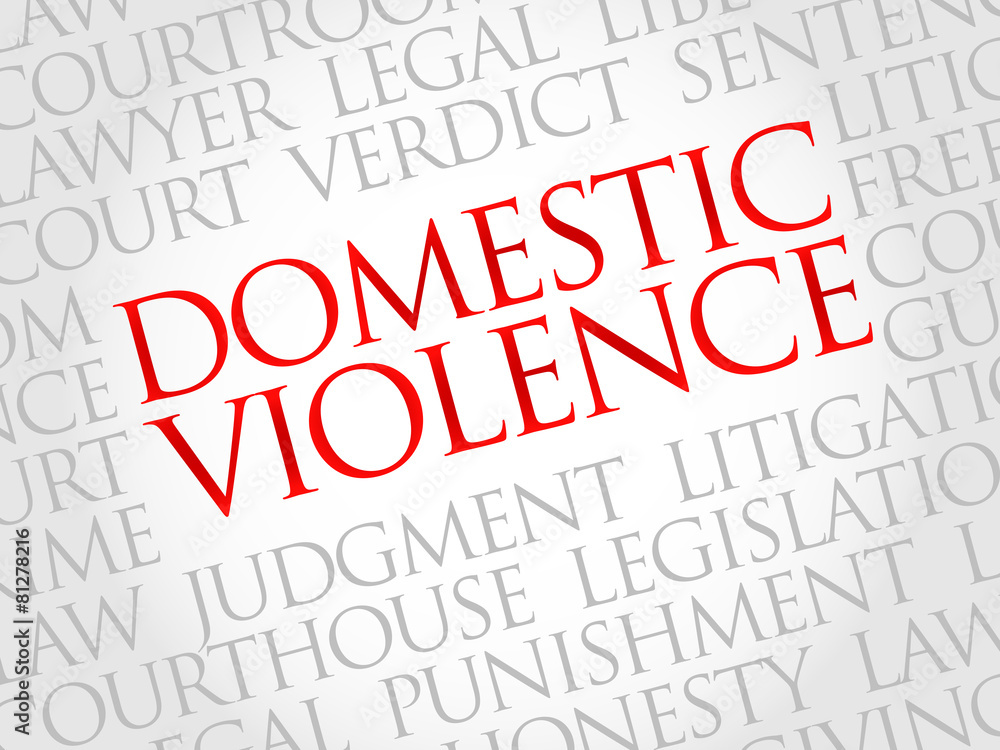 Domestic Violence word cloud concept Domestic Violence word cloud concept