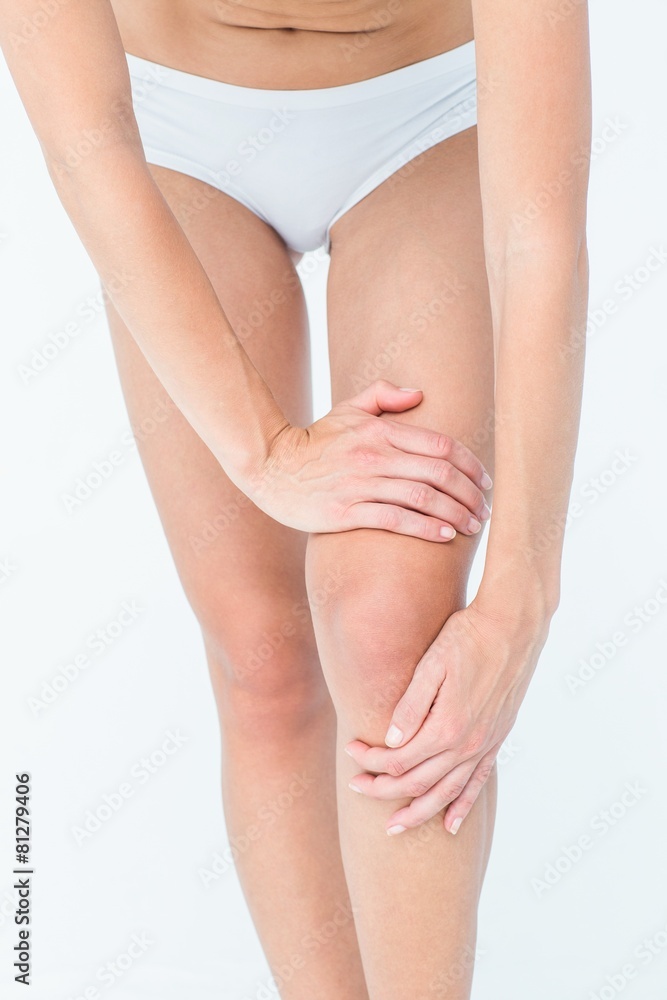 Woman with knee pain