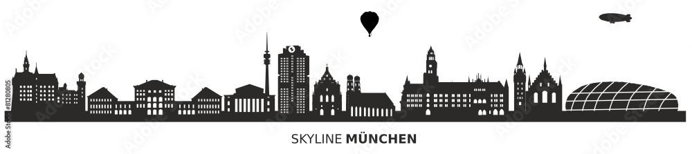 Naklejka premium Skyline München