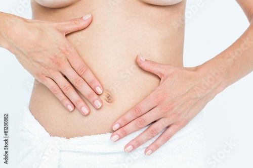 Wallpaper Mural Beautiful woman touching her belly Torontodigital.ca