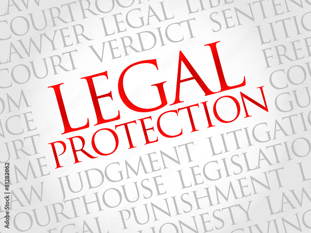 Legal Protection word cloud concept Legal Protection word cloud concept
