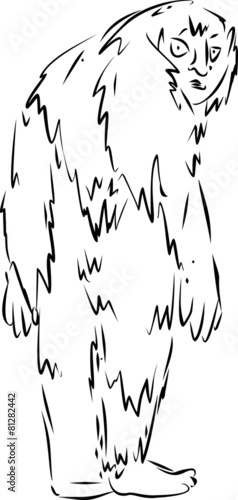 Sketch of yeti