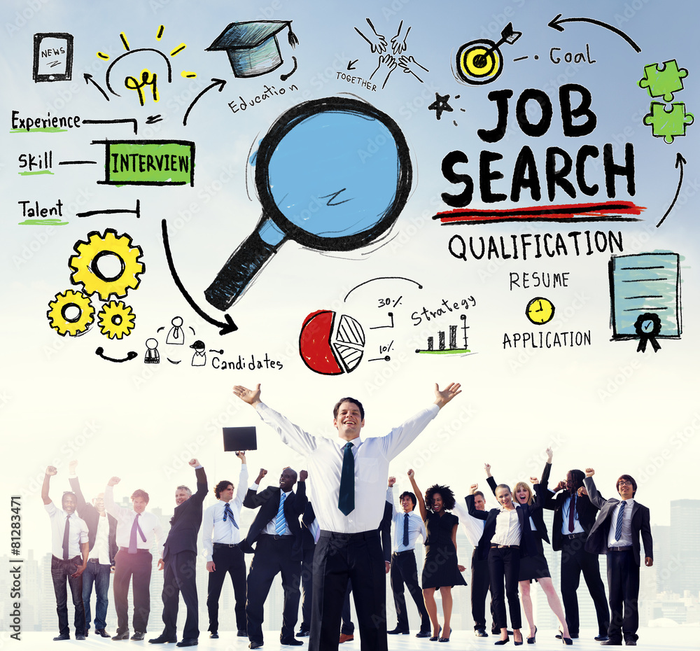 Job Search Qualification Recruitment Hiring Application Concept Job Search Qualification Recruitment Hiring Application Concept