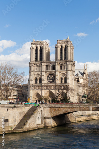 Notre Dame Famous Catholic Church and Landmark in Paris France