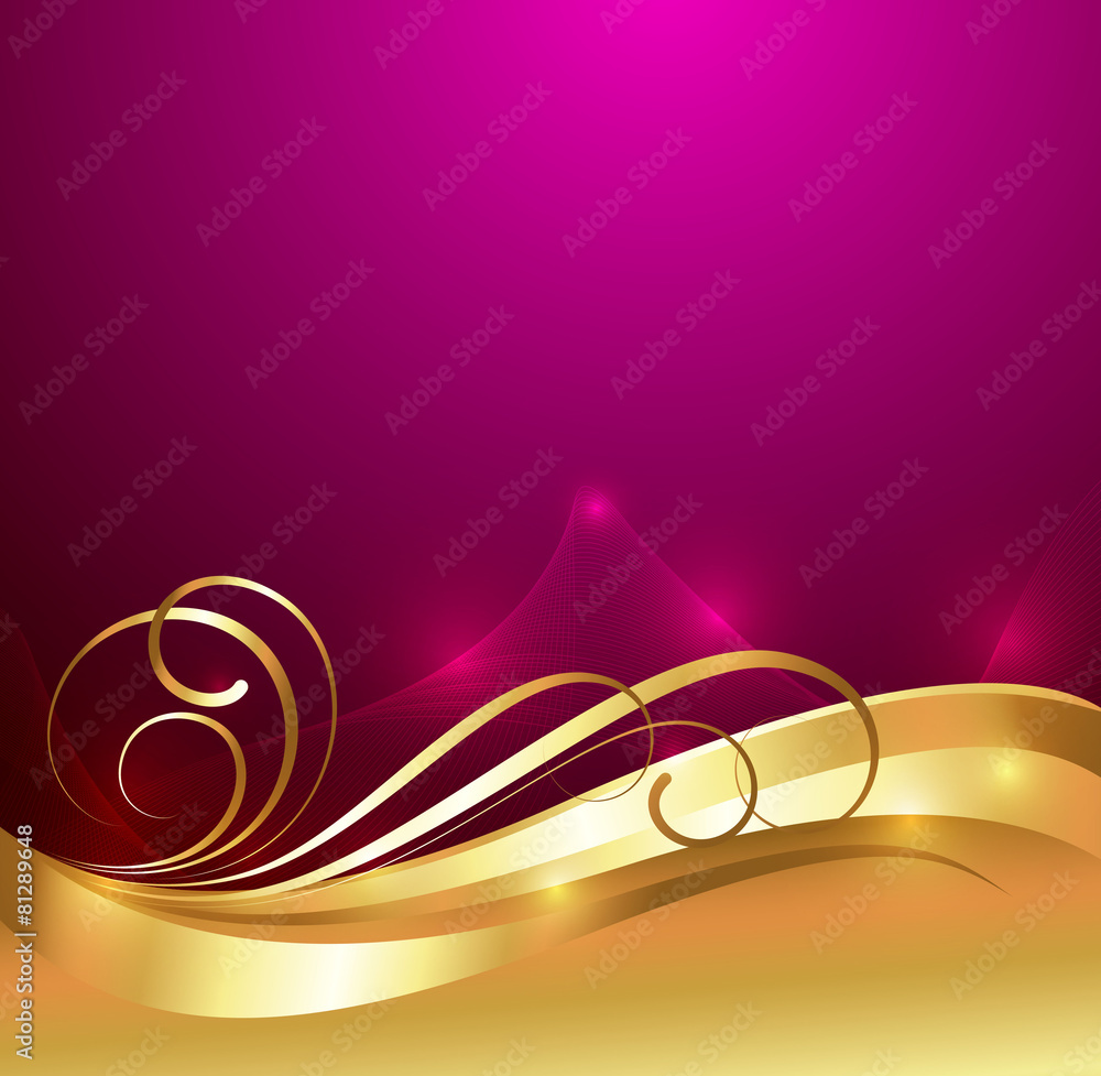Abstract Golden Sparkles Flourish Design Abstract Golden Sparkles Flourish Design