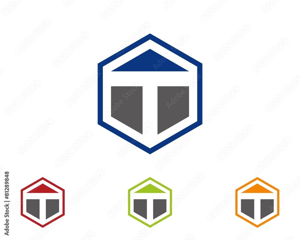 T hexagon logo icon template 1 T hexagon logo icon template 1