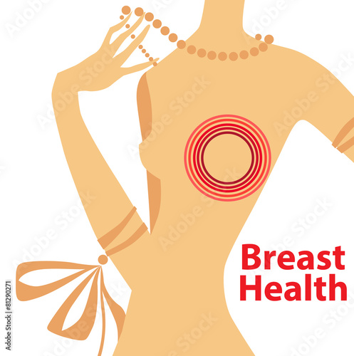 vector illustration of breast health