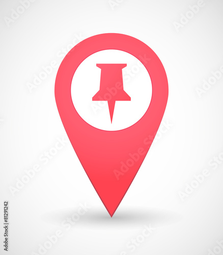Map mark icon with a pinpoint