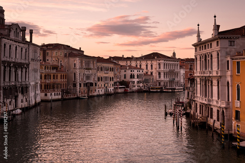 Grand Canal at sunset, Venice