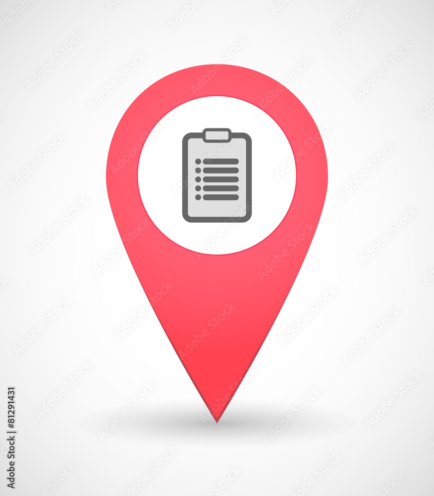 Map mark icon with an inform Map mark icon with an inform