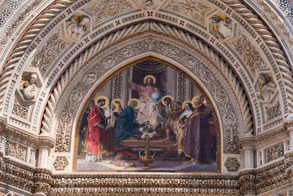 Der Dom von Florenz Gemälde am Eingang