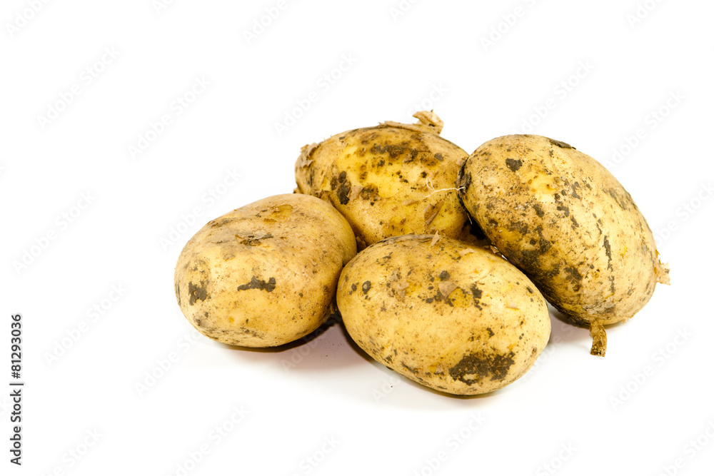 Frische Braune Kartoffeln