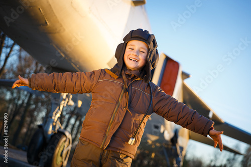Εκτύπωση καμβά Portrait of happy young boy