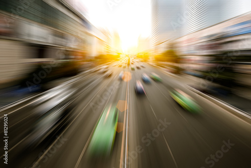 cars in highway with blur motion © snvv