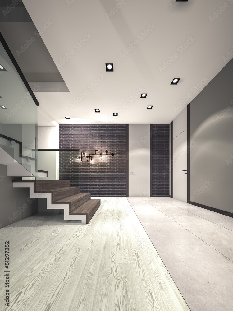 staircase hall 3d rendering staircase hall 3d rendering