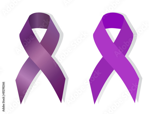 Purple  awareness ribbon