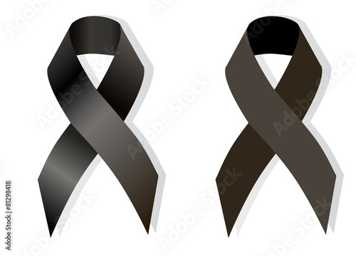 Black awareness ribbon