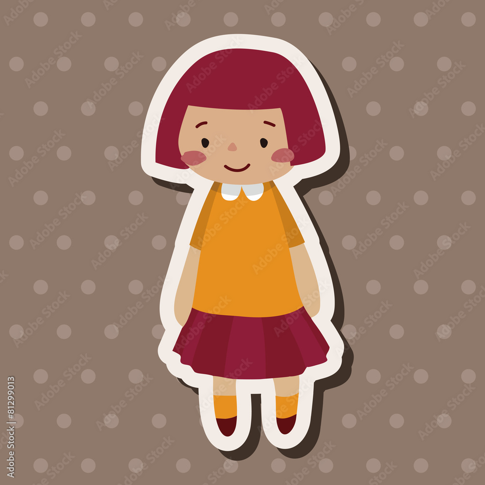 family girl character flat icon elements background,eps10 family girl character flat icon elements background,eps10