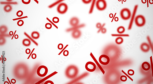 Blurred sale background.