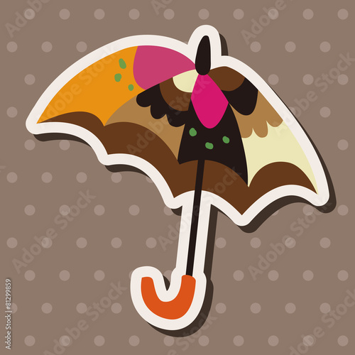 Umbrella theme elemets vector,eps