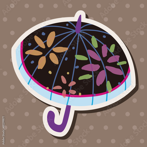 Umbrella theme elemets vector,eps