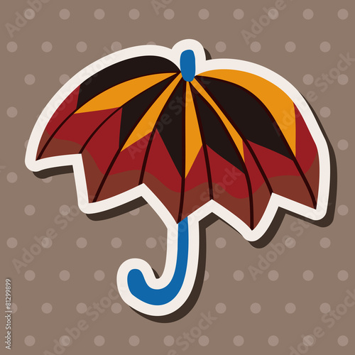 Umbrella theme elemets vector,eps
