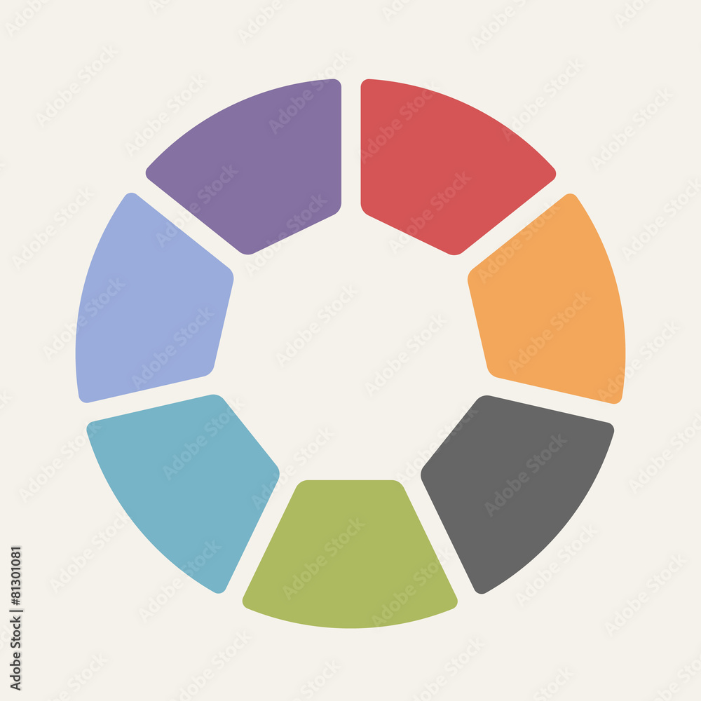 Circular infographic template for cycling diagram, graph, presen Circular infographic template for cycling diagram, graph, presen